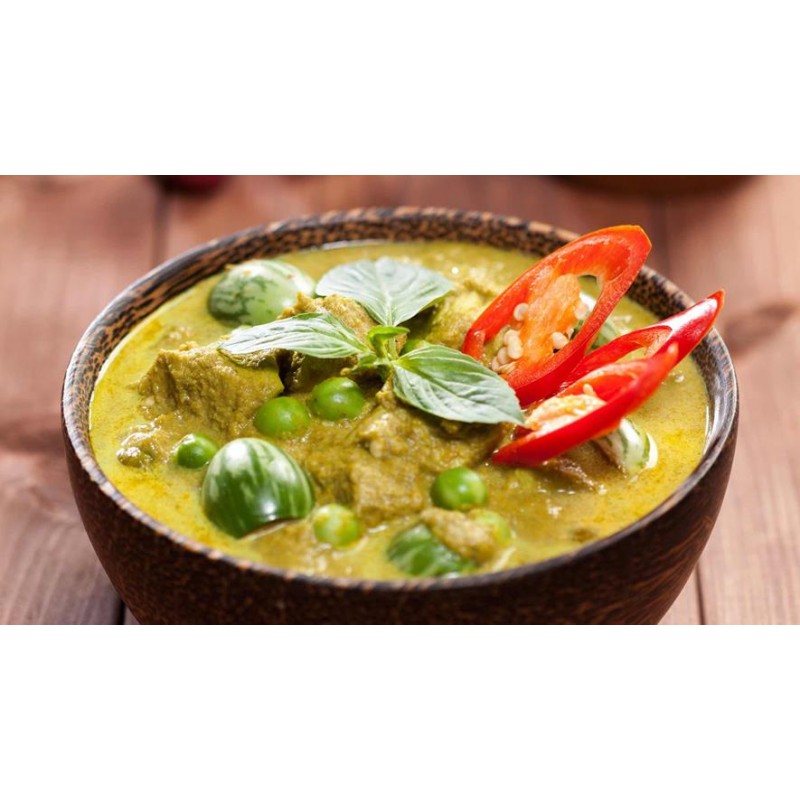 Curry vert thaï au poulet et riz  La Belle Vie : Courses en Ligne -  Livraison à Domicile